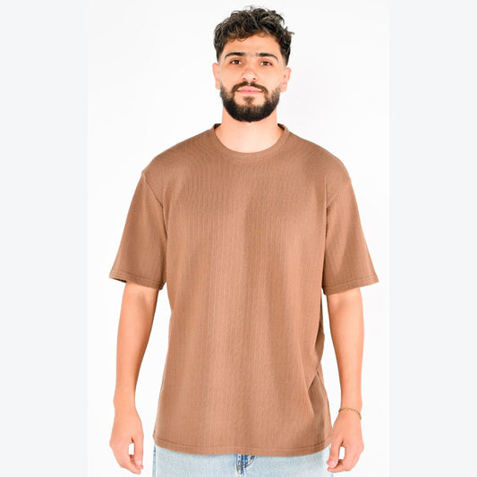 M25TH812 - تيشيرت بيزك نص كم جاكار