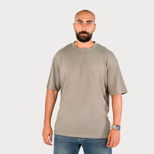 M25TH814 -  تيشيرت بيزك نص كم جاكار
