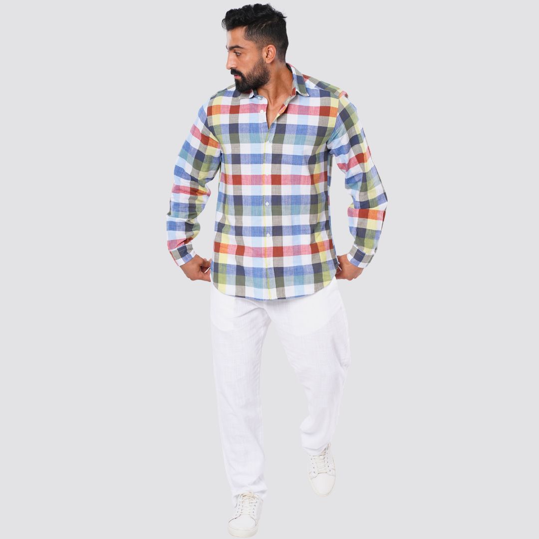 M24SH400 -checkered shirt summer 24