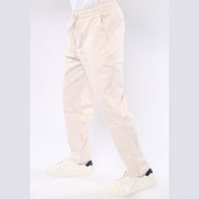 M23TR742-Men Trousers Drawstring Waist Front pockets and back welt pockets