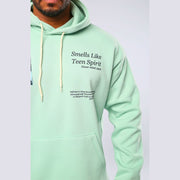 M24TS657-Oversized Men's Sweatshirt with Hood and Print