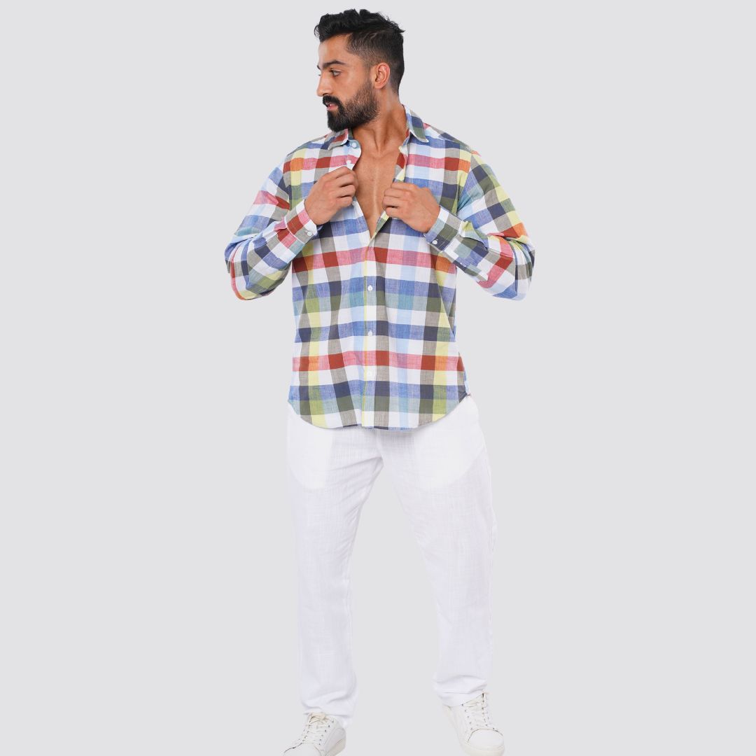 M24SH400 -checkered shirt summer 24