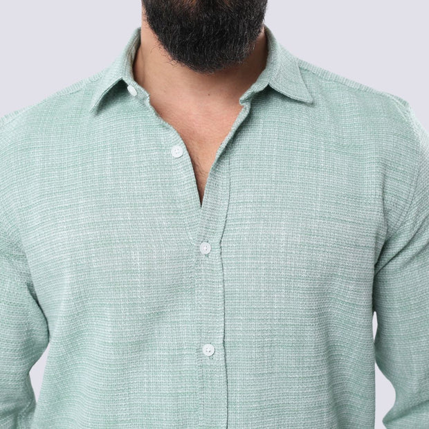 M23SH708-LINEN SHIRT , Long sleeves