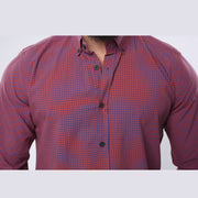 M23SH400-Checks Casual Cotton Shirt