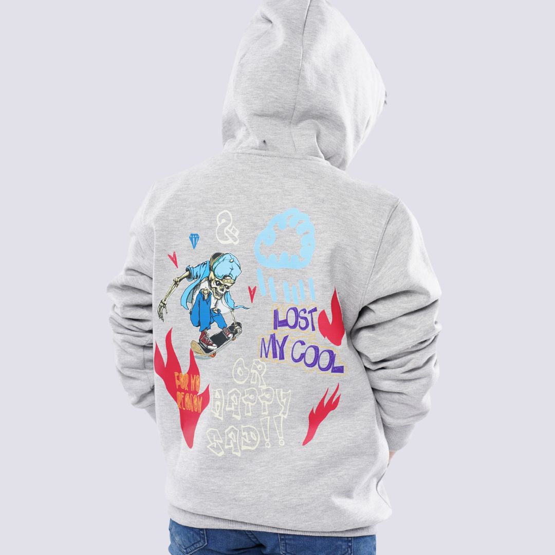 K24TS502 - Kids Oversized Hoodie - سويتشيرت اطفالي