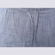M23TR748-Men Drawstring Waist Slant Pocket Pants