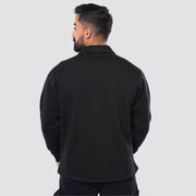 M25TS604-Sweatshirt with collar and chest pocket