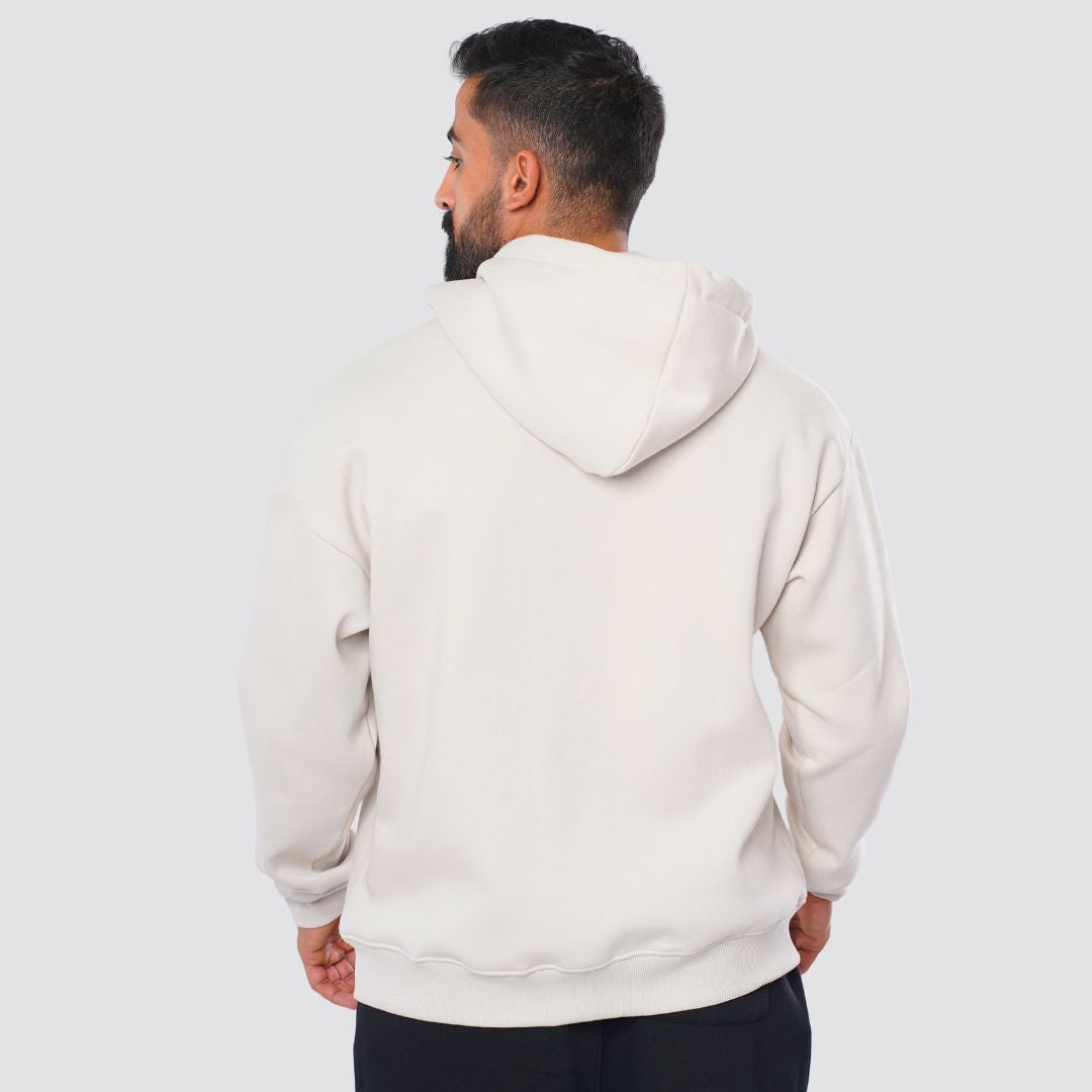 M25TS601-Oversized sweatshirt in solid colors with hoodie and zipper