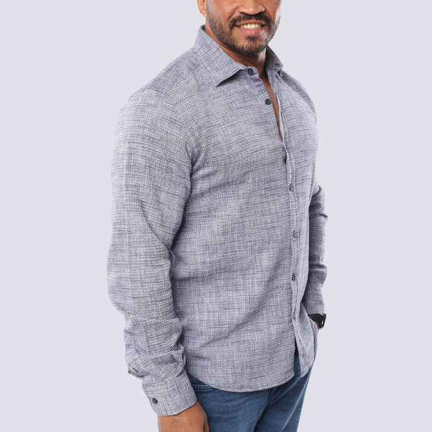 M23SH708-LINEN SHIRT , Long sleeves