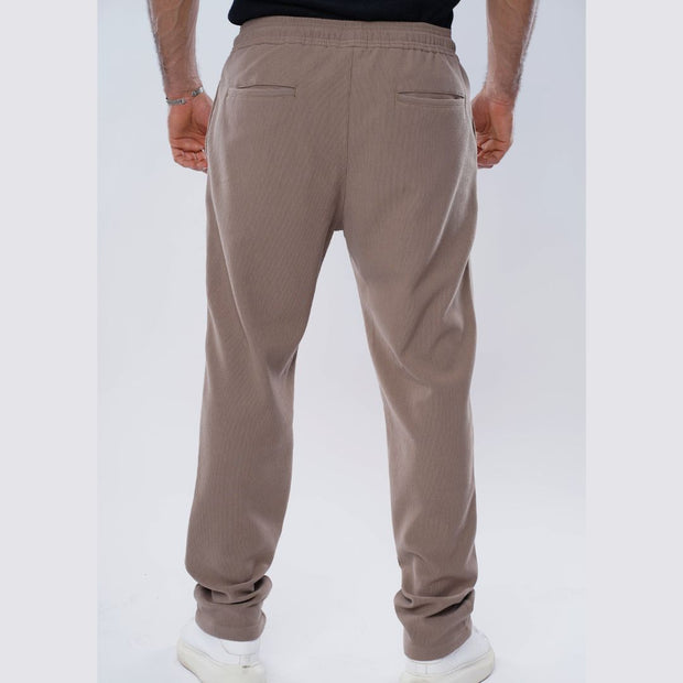 M24NT918-Sporty Sweatpants With drawstring-Milton sponge material