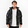 M25GA013-men's jacket made of fur material with a zipper