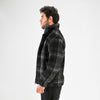 M25GA013-men's jacket made of fur material with a zipper