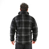 M25GA013-men's jacket made of fur material with a zipper