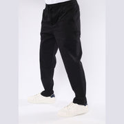 M23TR742-Men Trousers Drawstring Waist Front pockets and back welt pockets