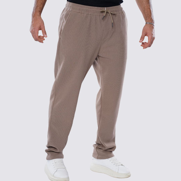 M24NT918-Sporty Sweatpants With drawstring-Milton sponge material