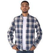 M23SH404-Checks Casual Cotton Shirt