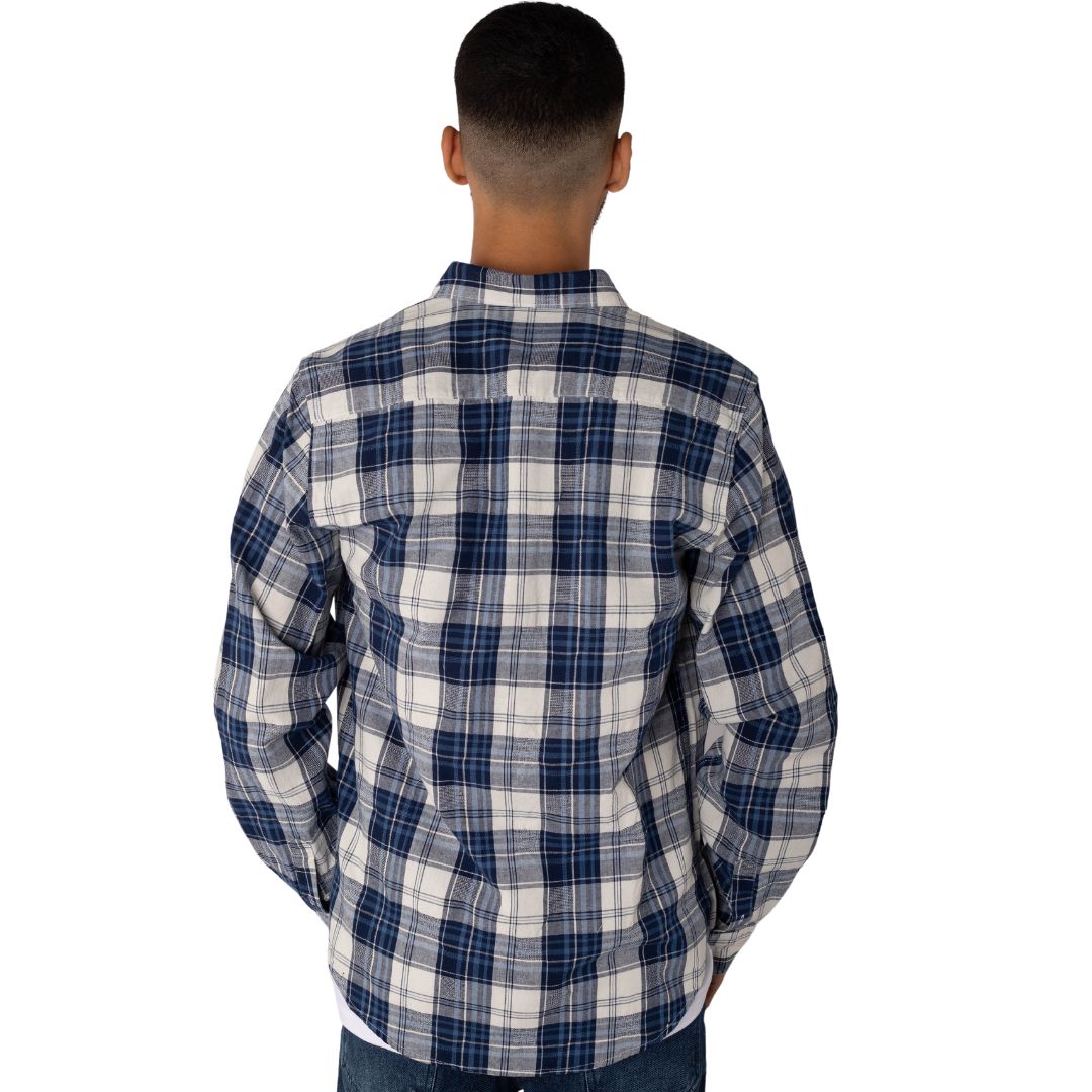 M23SH404-Checks Casual Cotton Shirt