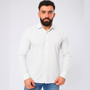 M23SH301 -قميص بوبلين ليكرا كاجوال بكم طويل