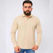 M23SH301 -قميص بوبلين ليكرا كاجوال بكم طويل