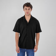 M24SN150 -Casual short sleeve cotton Shirt, Camp collar and Relaxed fit