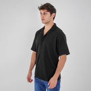 M24SN150 -Casual short sleeve cotton Shirt, Camp collar and Relaxed fit