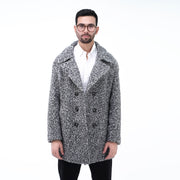 M24GT004-Black & Gray Fur Coat