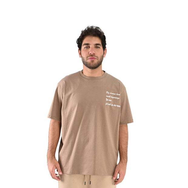 M24TH846 - Oversized Round neck, Printed T-shirt