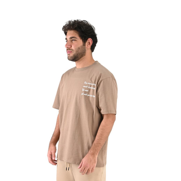 M24TH846 - Oversized Round neck, Printed T-shirt