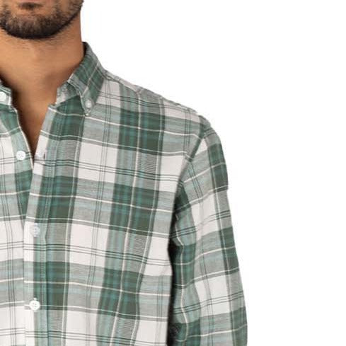 M23SH404-Checks Casual Cotton Shirt