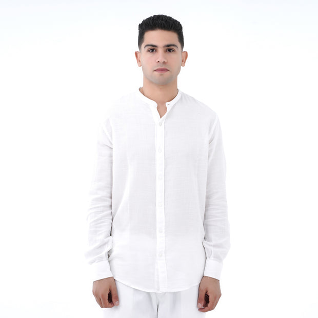 M23SH702-Jacquard Cotton material shirt, long sleeve