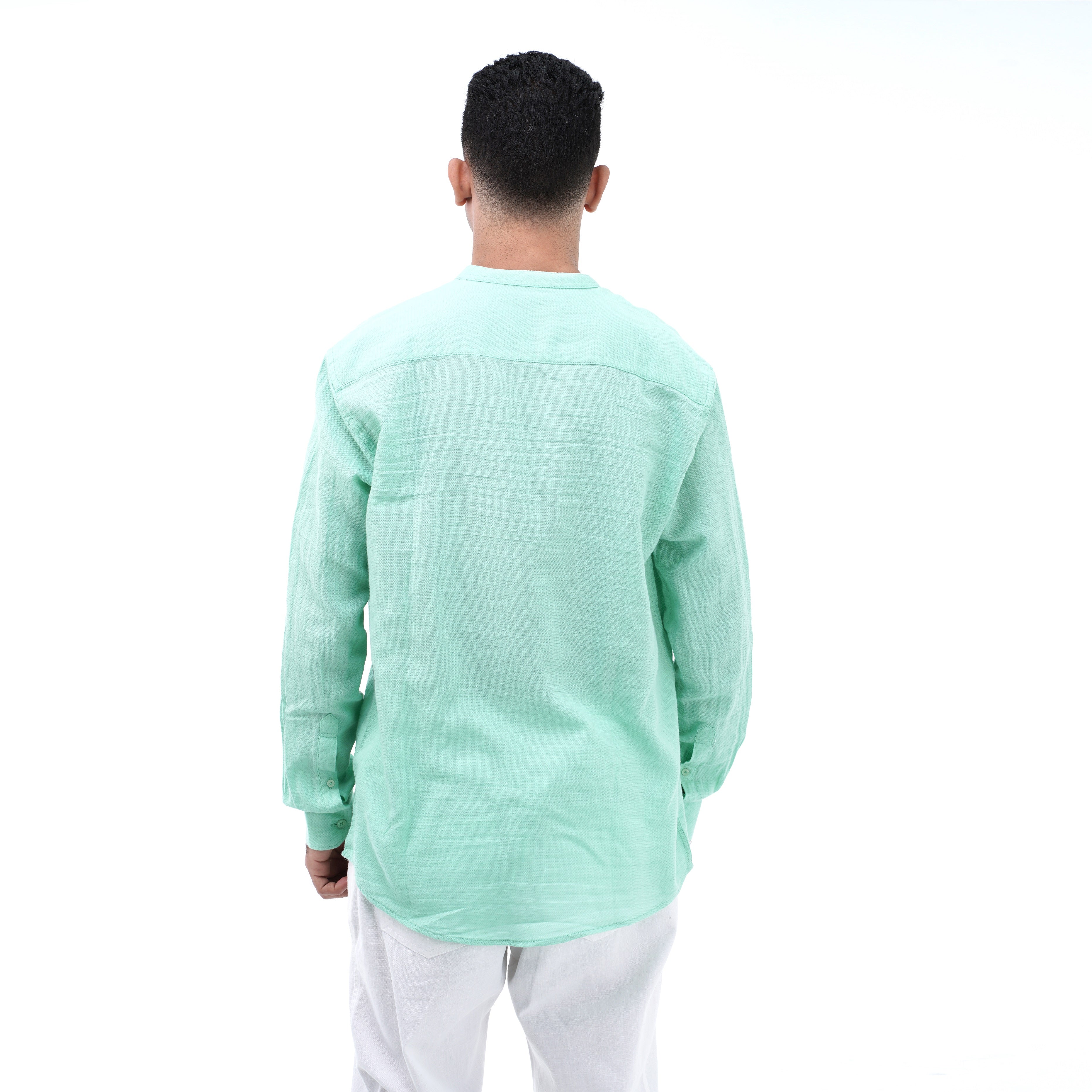 M23SH702-Jacquard Cotton material shirt, long sleeve