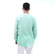 M23SH702-Jacquard Cotton material shirt, long sleeve