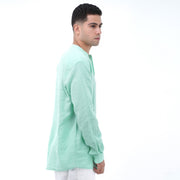 M23SH702-Jacquard Cotton material shirt, long sleeve
