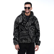 M24GA025-a men's jacket made of fur material with a zipper