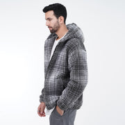 M24GA028-a men's jacket made of fur material with a zipper