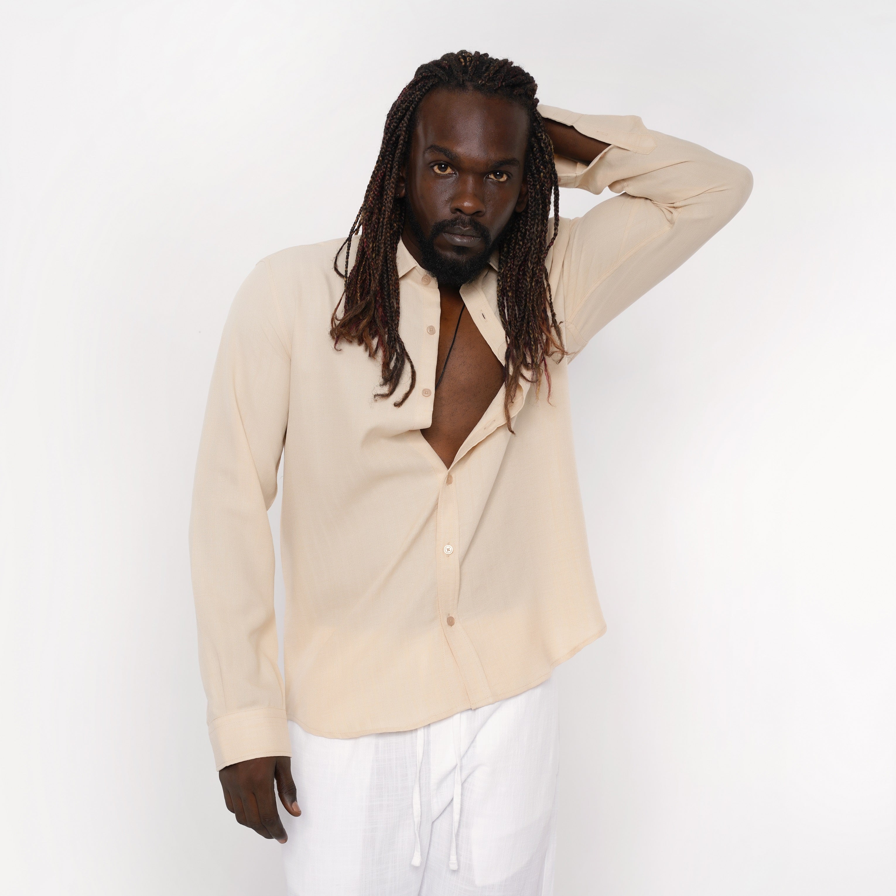 M24SH309 - Linen shirt summer 24