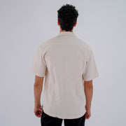 M24SN136 -Casual short sleeve cotton Shirt, Camp collar and Relaxed fit