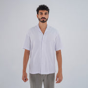 M24SN150 -Casual short sleeve cotton Shirt, Camp collar and Relaxed fit