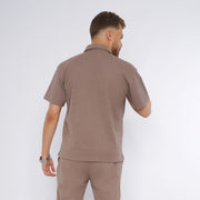 M24TH802-Men's Summer Cotton Polo Short Sleeve T Shirt