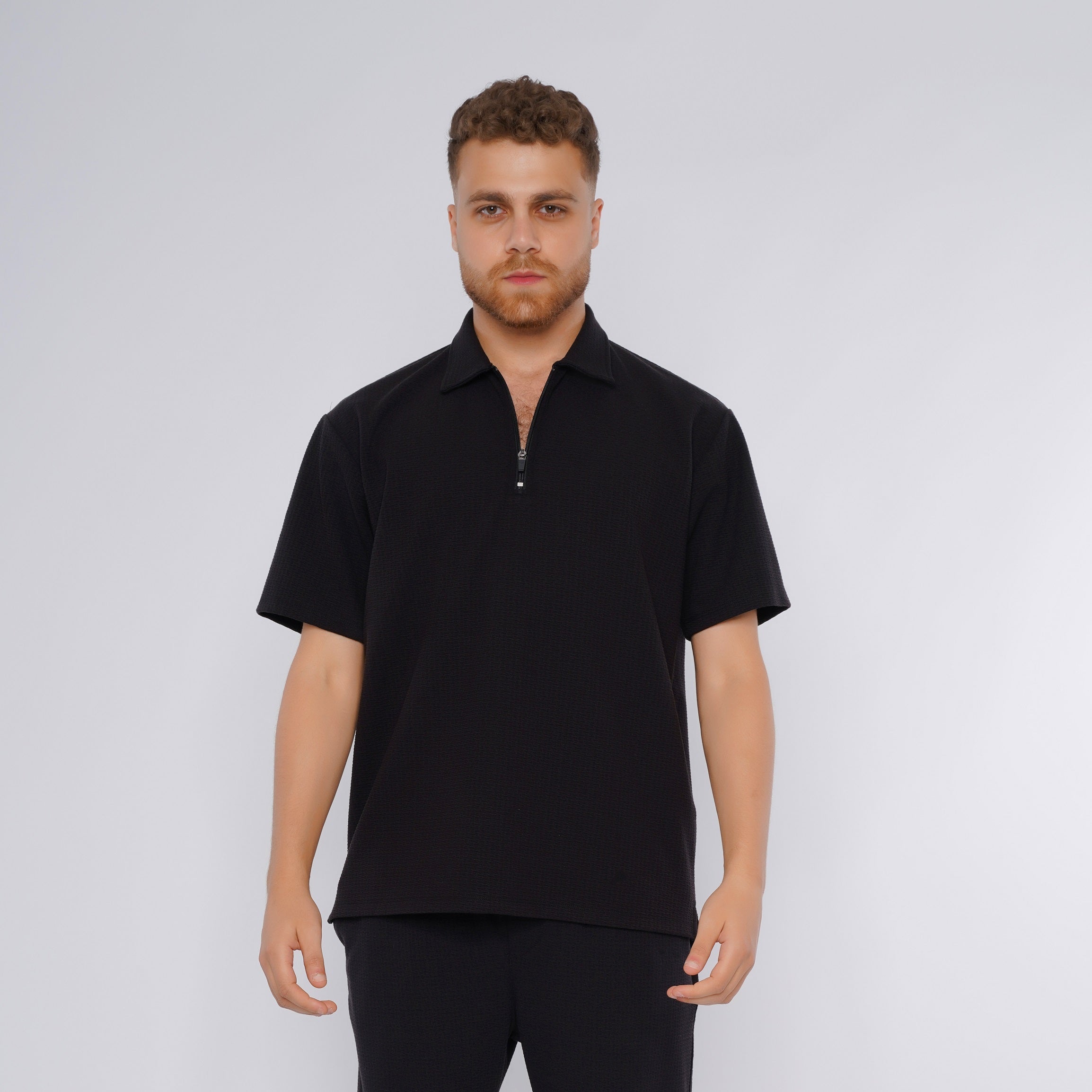 M24TH803-Men's Summer Cotton Polo Short Sleeve T Shirt