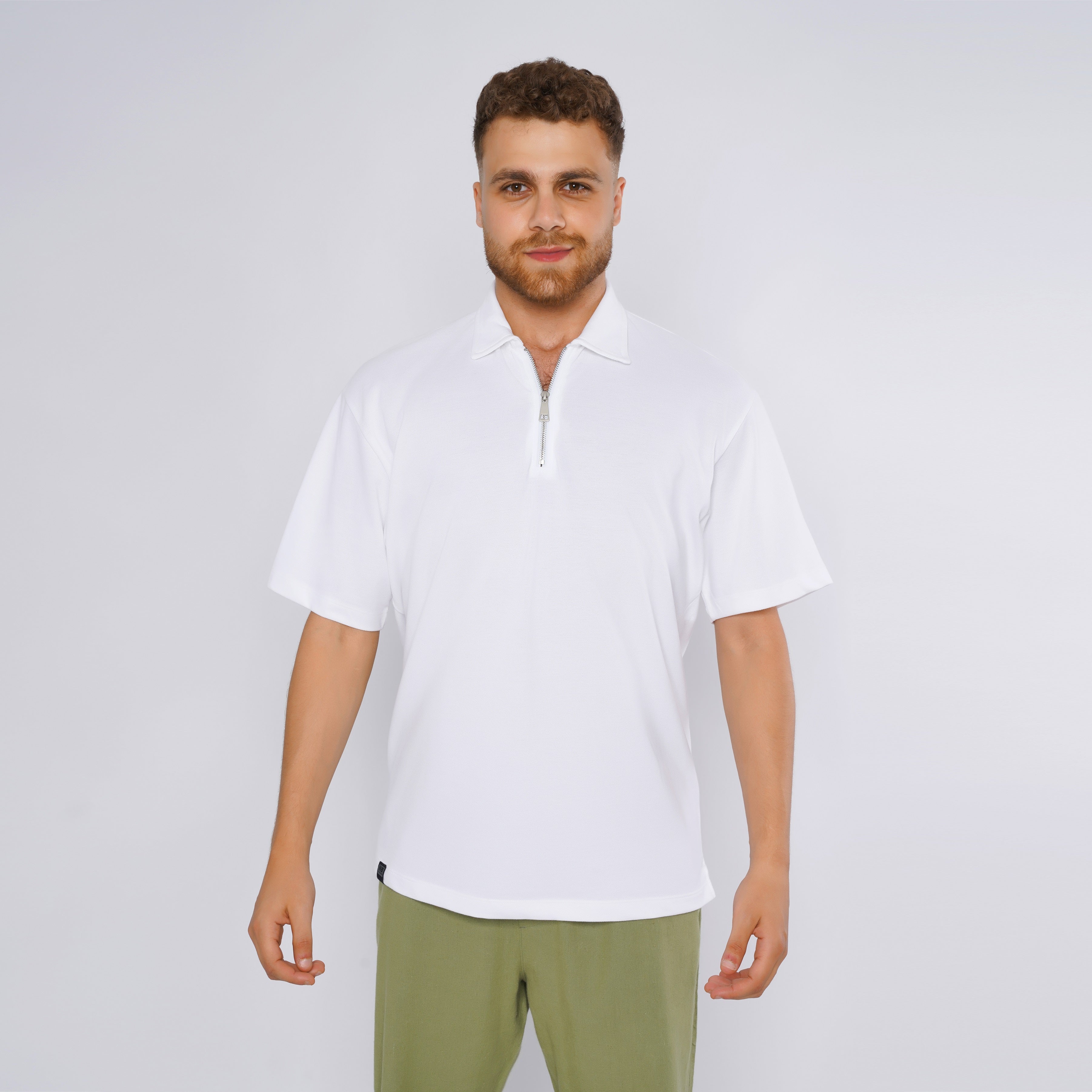 M24TH804-Men's Summer Cotton Polo Short Sleeve T Shirt