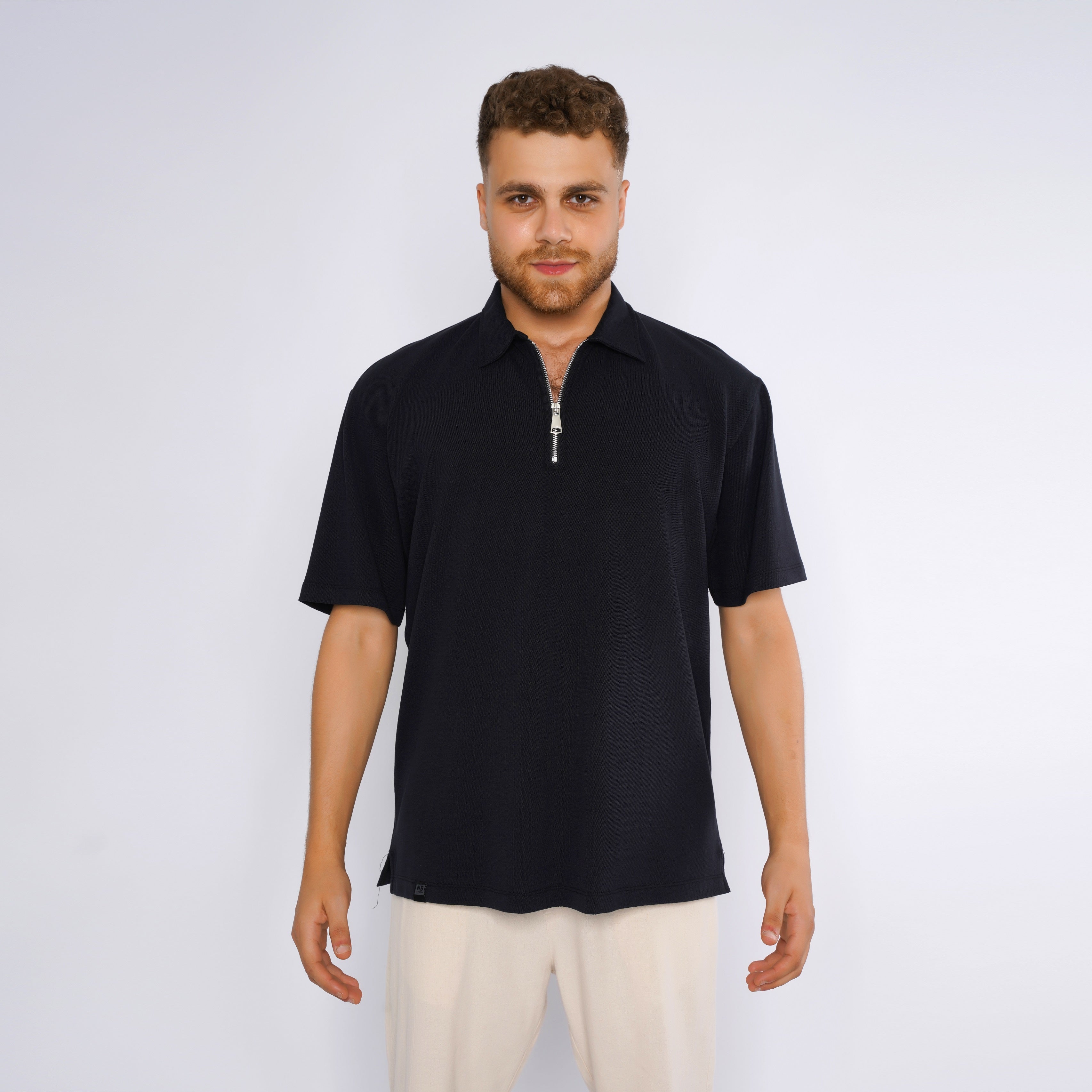 M24TH804-Men's Summer Cotton Polo Short Sleeve T Shirt