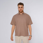 M24TH806-Men's Summer Cotton Polo Short Sleeve T Shirt