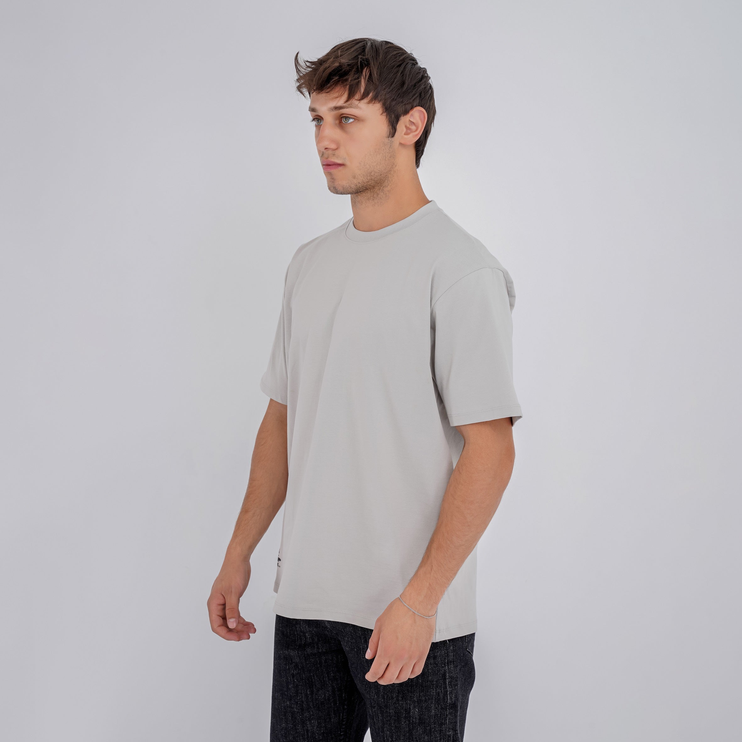 M24TH830 - Oversized Round neck, Printed T-shirt