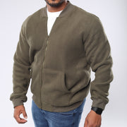 M24TS627- Men's fur sweatshirt with zipper