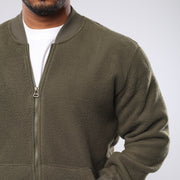 M24TS627- Men's fur sweatshirt with zipper