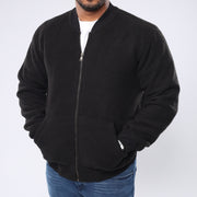 M24TS627- Men's fur sweatshirt with zipper