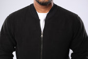 M24TS627- Men's fur sweatshirt with zipper