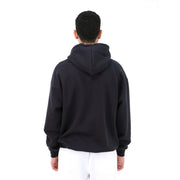 M24TS638-Oversized Men's Sweatshirt with Hood and Print