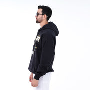 M24TS638-Oversized Men's Sweatshirt with Hood and Print